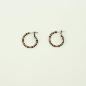 Antique Gold Hoops | Latch Back