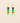 Pair of earrings with heart-shaped green and gold components on a beige background