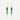 Green and gold earrings on a white background