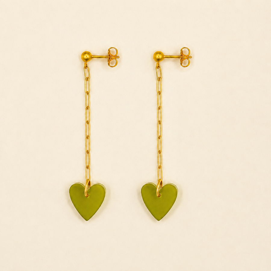 Pendientes Boom Boom Verde