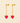 Pendientes Boom Boom Rojo