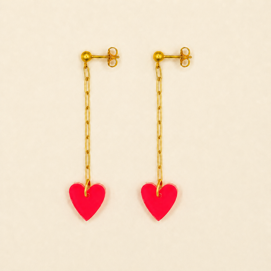 Pendientes Boom Boom Rojo