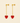 Pendientes Boom Boom Burdeos