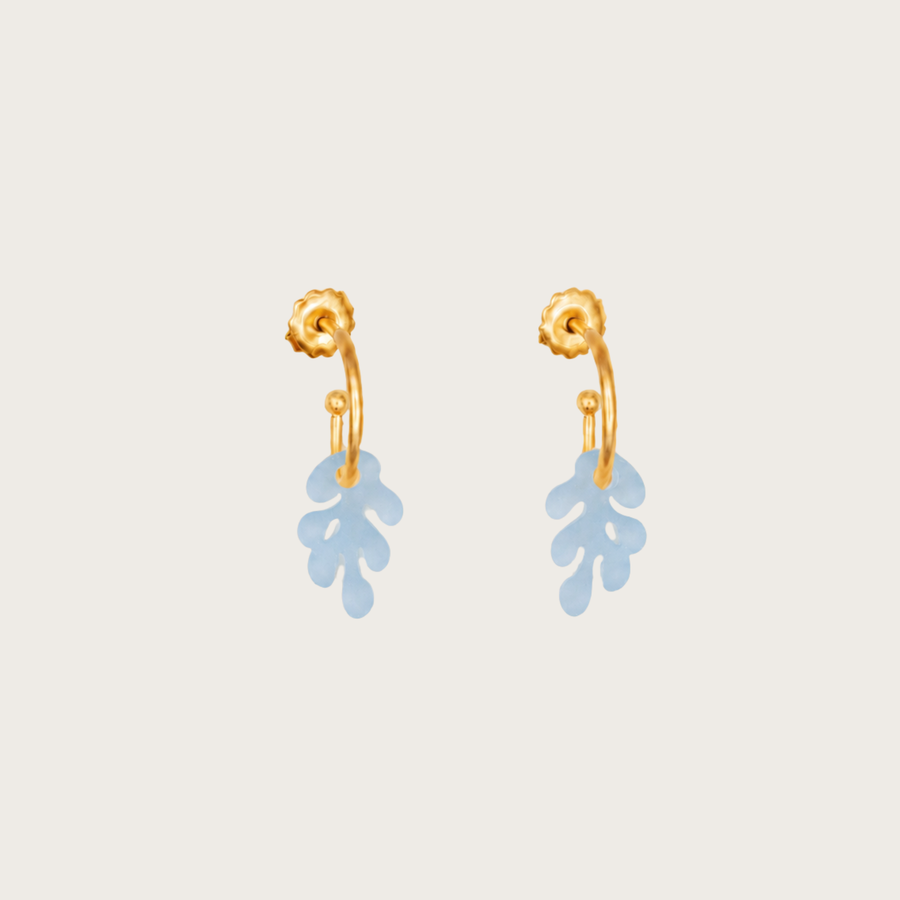 Pendientes Coral Azul