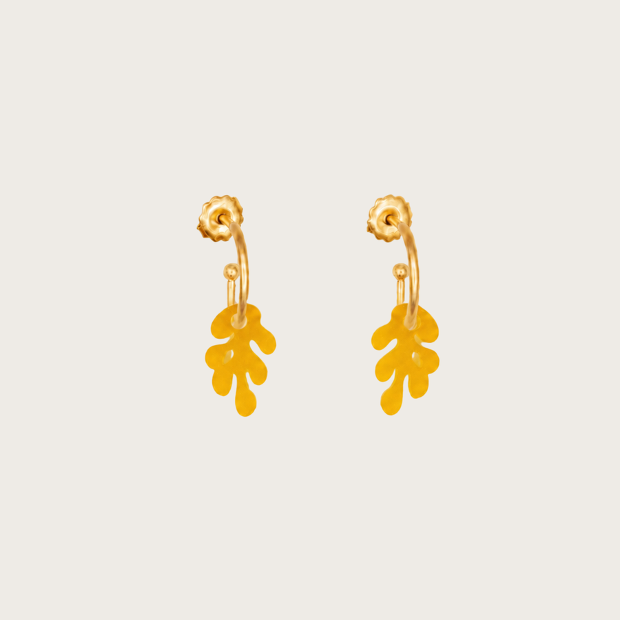 Pendientes Coral Amarillo