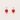 Red heart-shaped earrings on a light gray background