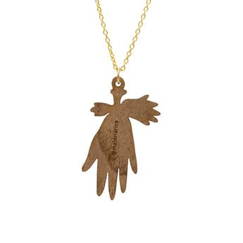 Leaf Veined Hand Necklace Materia Rica