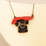 Lobster & telephone Necklace Materia Rica