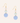 Salvador Dalí Gala Placidia pastel acrylic disc hook earrings with gold-plated brass hooks