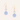 Salvador Dalí Gala Placidia pastel acrylic disc hook earrings with gold-plated brass hooks